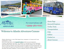 Tablet Screenshot of curacao-atlantisadventures.com